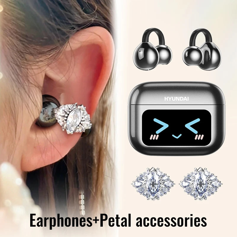 EchoGrip™ M100 ENC Ear Clip Earphones – Style, Sound, and Smart Control