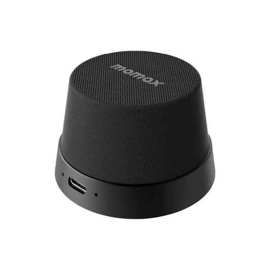 New MOMAX 1-Vibe Go Magnetic Portable True Wireless Speaker Phone Stand IPX6 Waterproof Protection Long Play Time High Quality