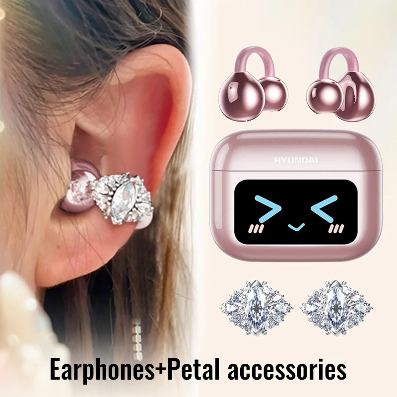 EchoGrip™ M100 ENC Ear Clip Earphones – Style, Sound, and Smart Control